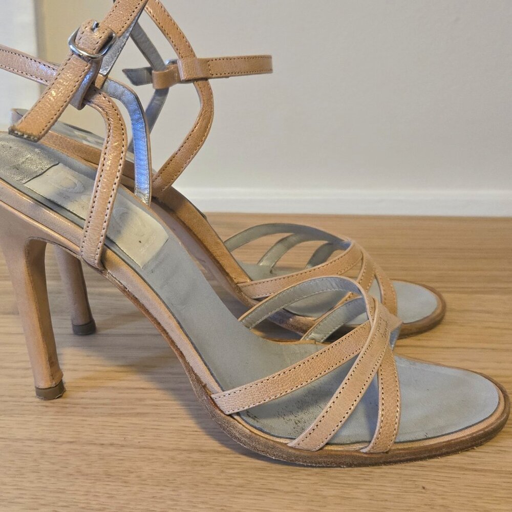 Vintage D&G Nude Strappy Stiletto Sandals 38